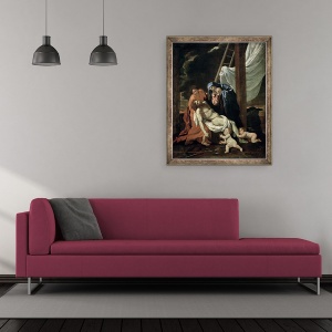 Tablou inramat - Nicolas Poussin - Depozitia, 50 x 60 cm - Img 2