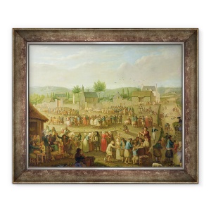 Tablou inramat - Olivier Perrin - Targul de la Quimper, 50 x 60 cm