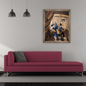 Tablou inramat - Ophelia Redpath - Am auzit de picturile tale, 50 x 60 cm - Img 2