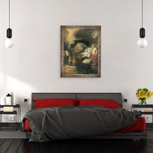 Tablou inramat - Otto Wagenfeldt - Moartea, 70 x 90 cm - Img 3