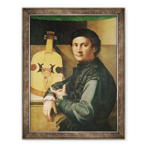 Tablou inramat - Paolo Zacchia - Jucatorul Viola, 70 x 90 cm