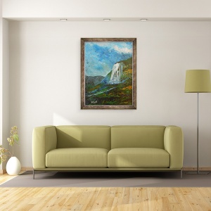 Tablou inramat - Patricia Brintle - Caskad lakay, 70 x 90 cm - Img 2