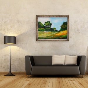 Tablou inramat - Patricia Brintle - Chardonnette plimbare, 70 x 90 cm - Img 2