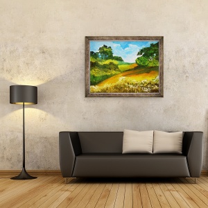 Tablou inramat - Patricia Brintle - La route de Mouline, 70 x 90 cm - Img 2