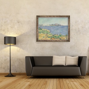 Tablou inramat - Paul Cezanne - Golful Marsilia vazut din LEstaque, 60 x 80 cm - Img 2