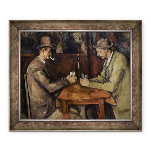 Tablou inramat - Paul Cezanne - Jucatorii de carti I, 50 x 60 cm