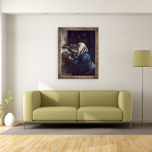 Tablou inramat - Paul Cezanne - La Madeleine sau La Douleur, 60 x 80 cm - Img 2