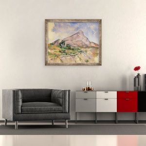 Tablou inramat - Paul Cezanne - Mont Sainte-Victoire II, 50 x 60 cm - Img 2