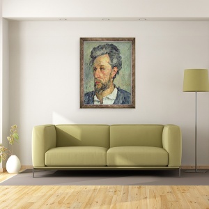 Tablou inramat - Paul Cezanne - Portretul lui Victor Chocquet, 60 x 80 cm - Img 2