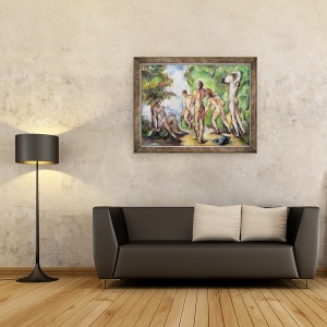 Tablou inramat - Paul Cezanne - Saldatori, 60 x 80 cm - Img 2