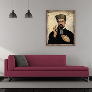Tablou inramat - Paul Cezanne - Unchiul Dominique ca avocat, 50 x 60 cm - Img 2