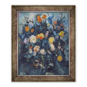 Tablou inramat - Paul Cezanne - Vaza de flori, 50 x 60 cm