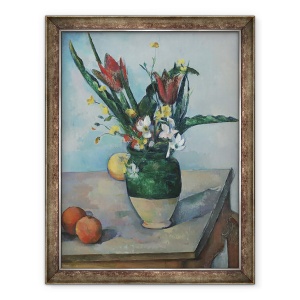 Tablou inramat - Paul Cezanne - Vaza de lalele, 60 x 80 cm