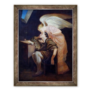Tablou inramat - Paul Cezanne - Visul Poetului sau, Sarutul Muza, 60 x 80 cm
