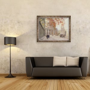 Tablou inramat - Paul Fischer - O strada in Copenhaga, 70 x 90 cm - Img 2