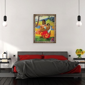 Tablou inramat - Paul Gauguin - Nafea Faaipoipo Cand te casatoresti?, 70 x 90 cm - Img 3