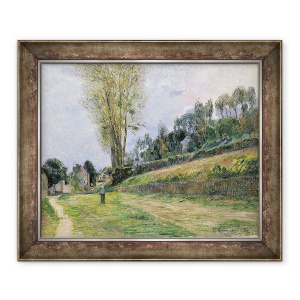 Tablou inramat - Paul Gauguin - Strada din Rouen, 50 x 60 cm