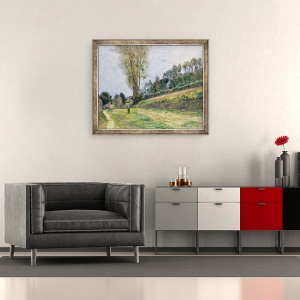 Tablou inramat - Paul Gauguin - Strada din Rouen, 50 x 60 cm - Img 2
