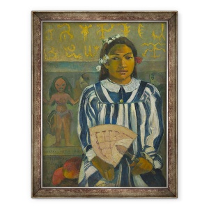 Tablou inramat - Paul Gauguin - Stramosii lui Tehamana sau Tehamana are multi parinti Merahi metua no Tehamana, 60 x 80 cm