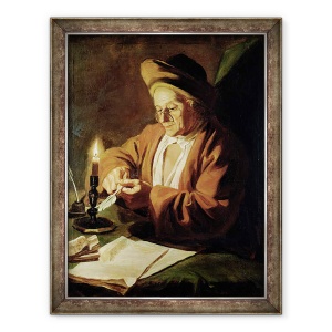 Tablou inramat - Paul Ponce Antoine Robert - Scriitorul in varsta, 70 x 90 cm