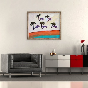 Tablou inramat - Paul Powis - Palmele I, 50 x 60 cm - Img 2