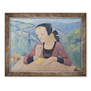 Tablou inramat - Paul Serusier - Broderia, 70 x 90 cm