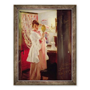 Tablou inramat - Peder Severin Kroyer - Interior cu sotia artistului, 60 x 80 cm