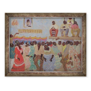 Tablou inramat - Pedro Figari - Dansul negrilor, 60 x 80 cm