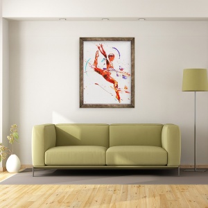 Tablou inramat - Penny Warden - Gimnasta Doi, 60 x 80 cm - Img 2