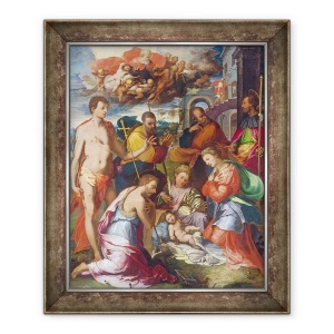 Tablou inramat - Perino del Vaga - Nasterea Domnului, 70 x 85 cm