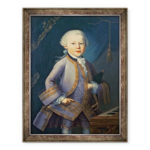 Tablou inramat - Peter Anton Lorenzoni - Wolfgang Amadeus Mozart, 70 x 90 cm