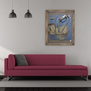 Tablou inramat - Peter McClure - PUNCTUL DE VaZUT. 20-20, 50 x 60 cm - Img 2