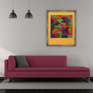 Tablou inramat - Peter McClure - Puzzle II, 70 x 85 cm - Img 2