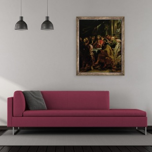 Tablou inramat - Peter Paul Rubens - Cina cea de Taina II, 50 x 60 cm - Img 2