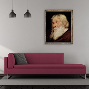 Tablou inramat - Peter Paul Rubens - seful unui batran, 50 x 60 cm - Img 2