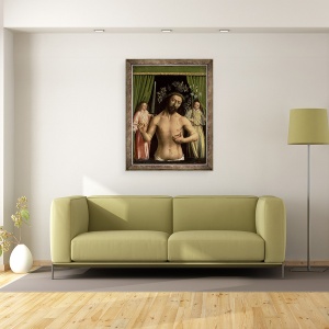 Tablou inramat - Petrus Christus - Hristos ca Omul Durerilor, 60 x 80 cm - Img 2