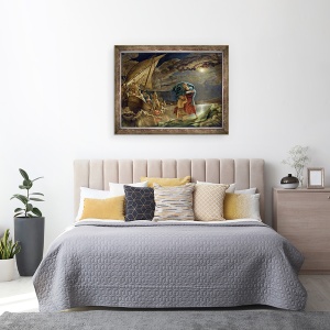 Tablou inramat - Philipp Otto Runge - Peter merge pe apa, 70 x 90 cm - Img 3