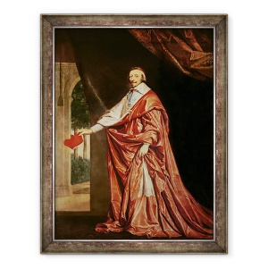 Tablou inramat - Philippe de Champaigne - Portretul Cardinalului de Richelieu 1633-40, 70 x 90 cm