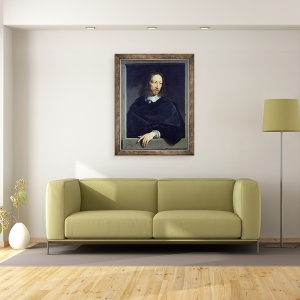 Tablou inramat - Philippe de Champaigne - Portretul unui Gentleman, 60 x 80 cm - Img 2