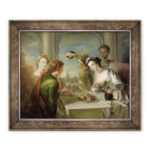 Tablou inramat - Philippe Mercier - Sentimentul gustului, 50 x 60 cm