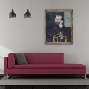 Tablou inramat - Pierre Auguste Renoir - Alfred Sisley, 50 x 60 cm - Img 2