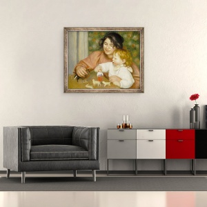 Tablou inramat - Pierre Auguste Renoir - Copil cu jucarii, Gabrielle si fiul artistului, Jean, 50 x 60 cm - Img 2