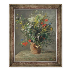 Tablou inramat - Pierre Auguste Renoir - Flori intr-o vaza, 70 x 85 cm