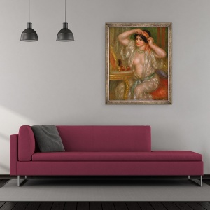Tablou inramat - Pierre Auguste Renoir - Gabrielle la oglinda, 50 x 60 cm - Img 2