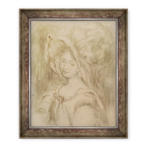Tablou inramat - Pierre Auguste Renoir - Mme Dieterle intr-o palarie, 50 x 60 cm