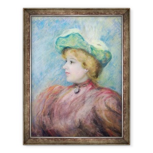 Tablou inramat - Pierre Auguste Renoir - Portret De Mademoiselle Dieterle, 70 x 90 cm