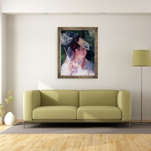 Tablou inramat - Pierre Auguste Renoir - Portretul lui Lise, 60 x 80 cm - Img 2
