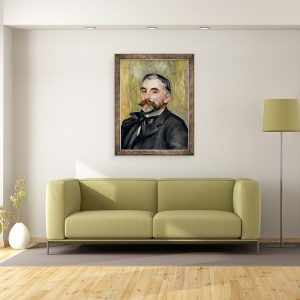 Tablou inramat - Pierre Auguste Renoir - Portretul lui Stephane Mallarme 1842-98 1892, 60 x 80 cm - Img 2