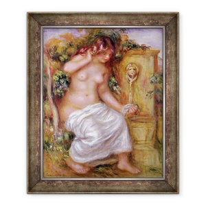 Tablou inramat - Pierre Auguste Renoir - Saldat la fantana, 50 x 60 cm