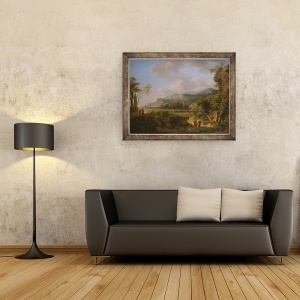 Tablou inramat - Pierre Henri de Valenciennes - Cicero Descoperirea mormantului lui Arhimede, 60 x 80 cm - Img 2